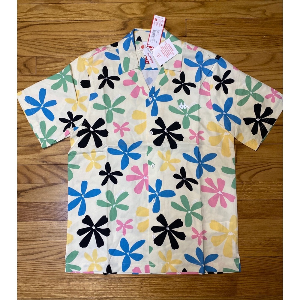 kappa Authentic GREENE MAN Short sleeve button Up Men’s Sz Regular Fit New!
